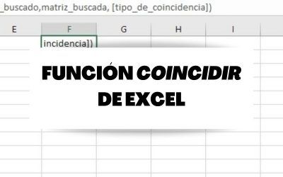 Qué es y cómo se utiliza la función coincidir de Excel